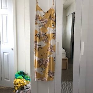Yellow floral dress